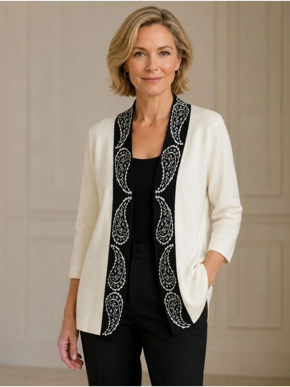 Mercer Street Studios/Macy's Open Front Cardigan Size Medium